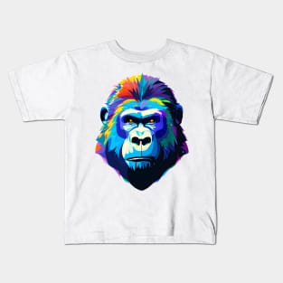 Gorille Couleurs 03 Kids T-Shirt